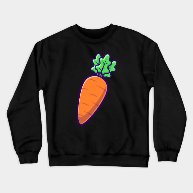 Carrot Vegetable Cartoon Crewneck Sweatshirt by Catalyst Labs